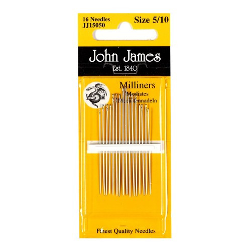 Milliners/Straw Needles Size 5/10 Pack of 10