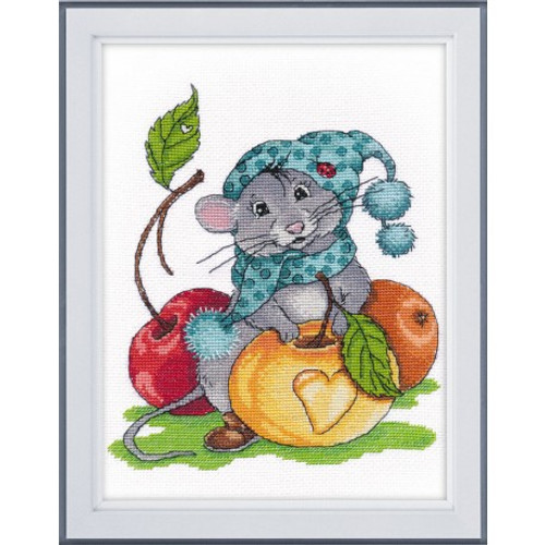 Thrifty Mouse Cross Stitch Kit By Oven