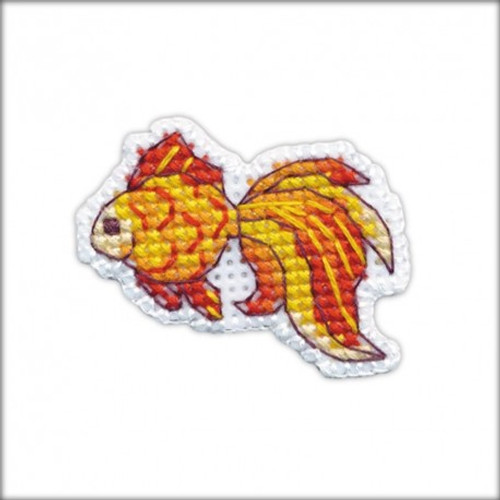 Fish Badge Cross Stitch Kit On Plastic Canvas by Oven Fish Badge Cross Stitch Kit On Plastic Canvas by Oven