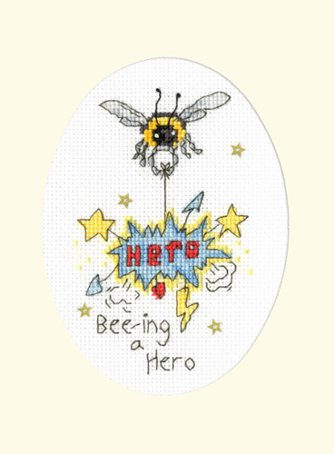 Bee-ing A Hero Cross Stitch Kit by Bothy Threads