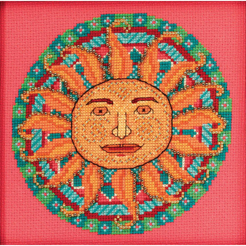Summer Mandala cross stitch and Beading Kit by Mill Hill