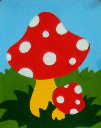 Red Mushroom Tapestry Canvas By Gobelin