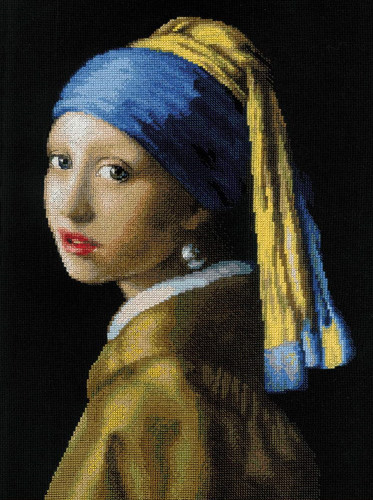 Girl with a Pearl Earring - Vermeer Counted Cross Stitch Kit by RIOLIS