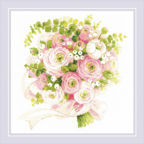 Wedding Bouquet Counted Cross Stitch Kit By Riolis