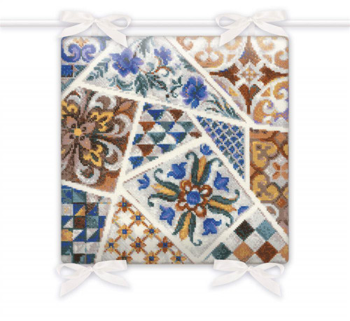 Mosaic Cushion Cross Stitch Kit By Riolis