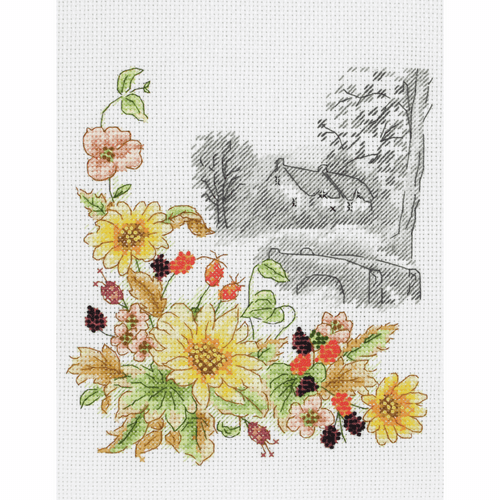 Cross Stitch Kit: Autumn Days by Anchor