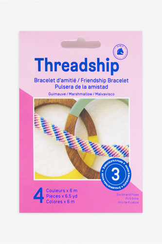 Marshmallow Beginner Friendship Bracelet Kit by DMC