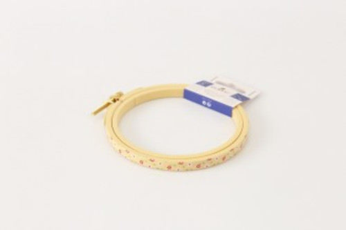 DMC Yellow Painted Wood Embroidery Hoop, 10.5cm / 4in