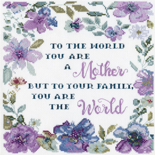 You are the World Counted Cross Stitch Kit by Design Works