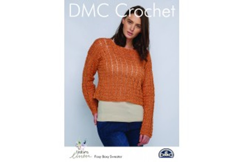 Foxy Boxy Sweater Natura Linen Crochet pattern