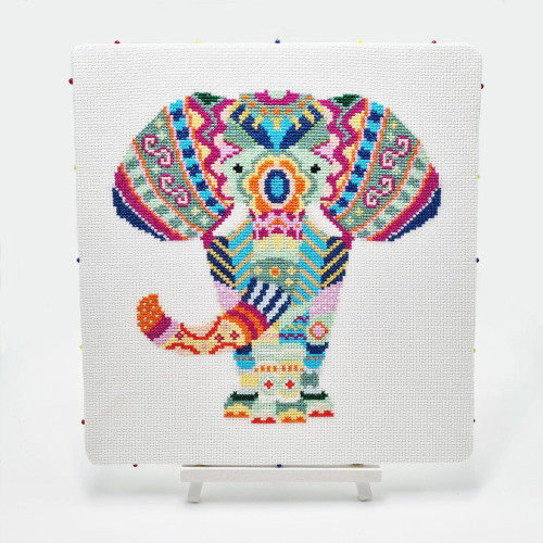 Mandala Elephant Cross Stitch Kit by Meloca Designs