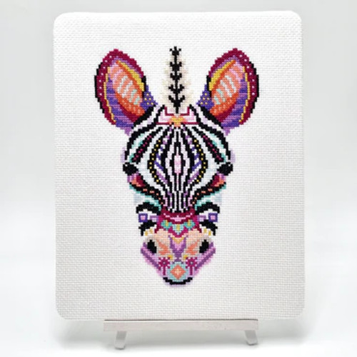 Mandala Zebra Cross Stitch Kit by Meloca Designs