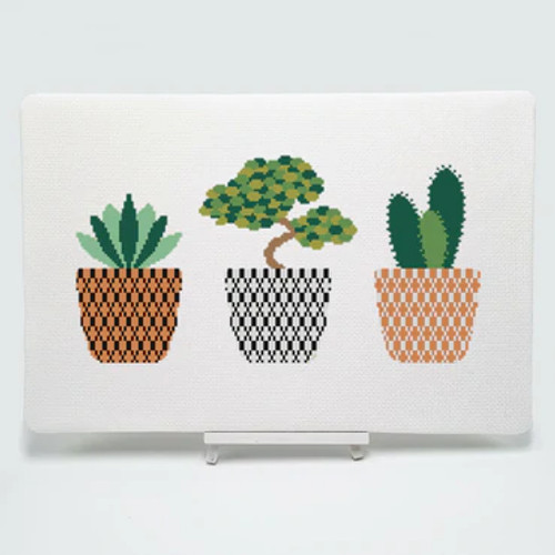 Cacti 12 Cross Stitch Kit by Meloca Designs
