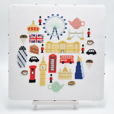 British Sampler Cross Stitch Kit by Meloca Designs