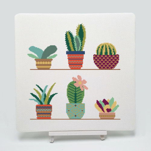 Cactus 2 Cross stitch Kit by Meloca Designs