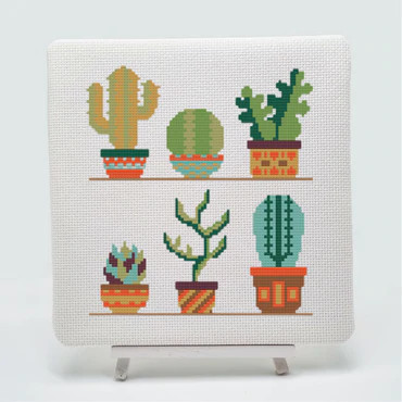 Cactus 6 Cross Stitch Kit by Meloca Designs