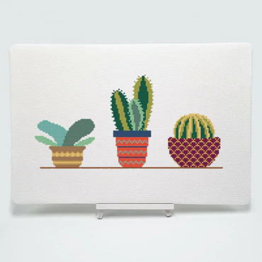 Cactus 7 Cross Stitch Kit by Meloca Designs
