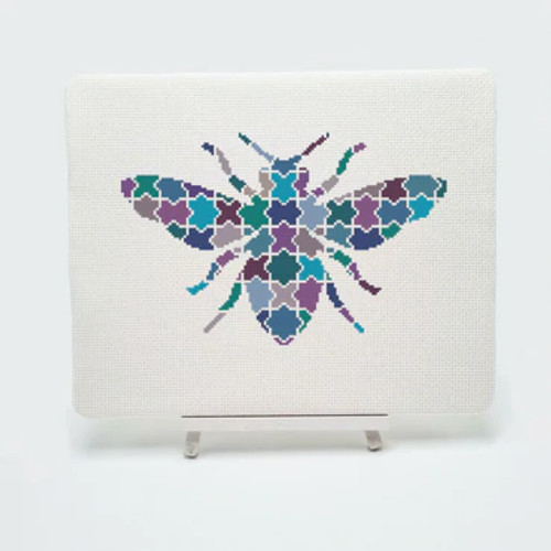 Jigsaw Bee Cross Stitch Kit by Meloca Designs
