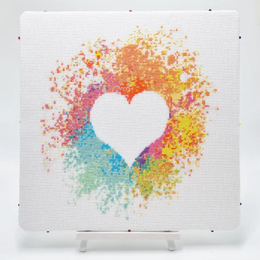 Heart Cross Stitch Kit by Meloca Designs