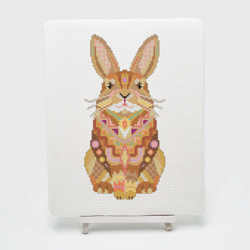 Mandala Rabbit Cross Stitch Kit by Meloca Design