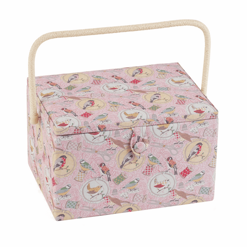 Sewing Box (L): Birds on Bobbin