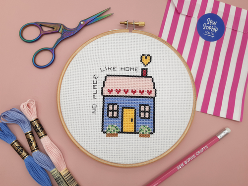 No Place Like Home 6" Cross Stitch Kit By Sew Sophie