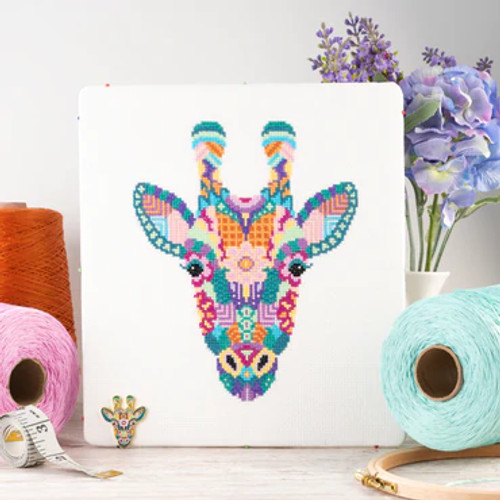 Mandala Giraffe Cross Stitch Kit by Meloca designs