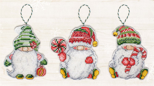 Christmas Gnomes Tree Ornaments Kit By Luca S