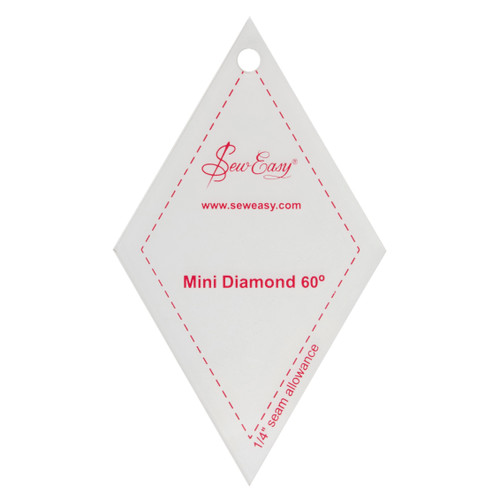 Template: Mini: 60° Diamond: 2.9 x 2.5in by Sew Easy