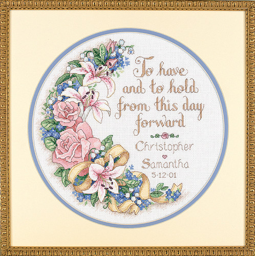 To Have & To Hold Cross Stitch Kit By Dimensions