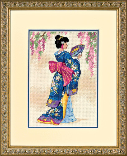 Elegant Geisha Counted Cross Stitch Kit By Dimensions