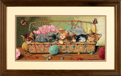 Kitty Litter Counted Cross Stitch By Dimensions