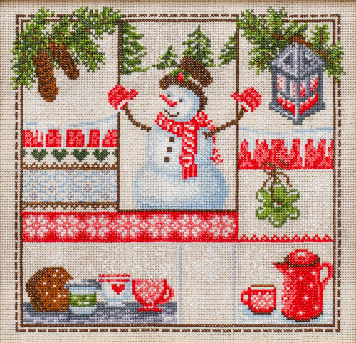 Happy Holidays Christmas Cross Stitch Kit By VDV