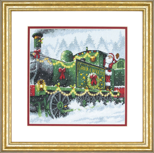 Santa Express Counted Cross Stitch Kit by Dimensions