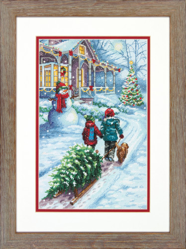 Christmas Tradition Counted Cross Stitch Kit by Dimensions