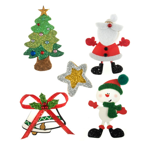 Craft Embellishment: Christmas Multi: Pack of 5 by Trimits