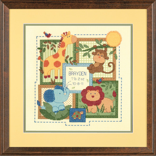 Savanah Birth Record Counted Cross Stitch Kit by Dimensions
