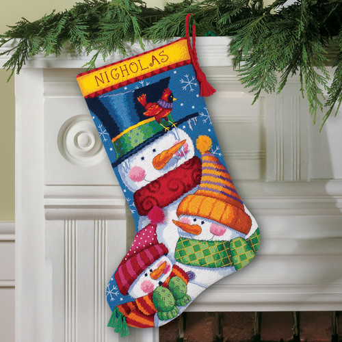 Freezin' Season Stocking Needlepoint Kit by Dimensions