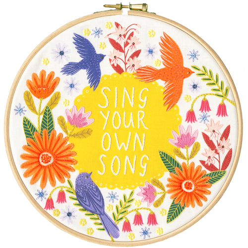 Sing Embroidery Kit by Lee Foster-Wilson