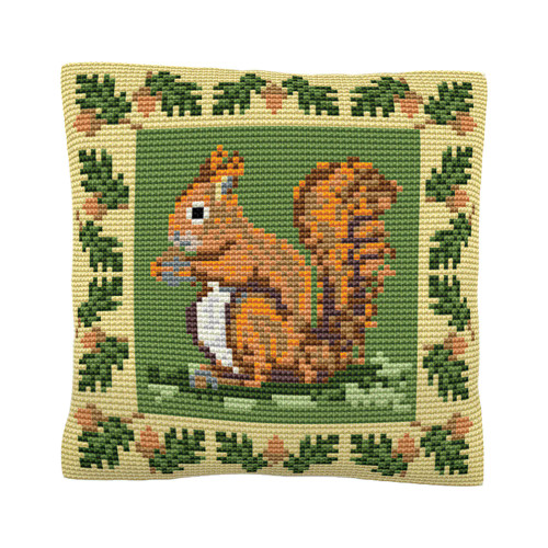 Red Squirrel Cushion Tapestry Kit By Brigantia