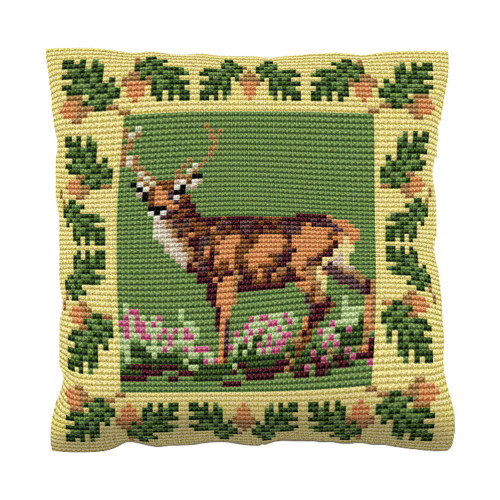 Red Deer Cushion Tapestry Kit By Brigantia