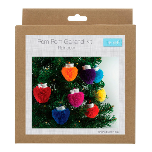 Pom Pom Garland Kit: Christmas Lights