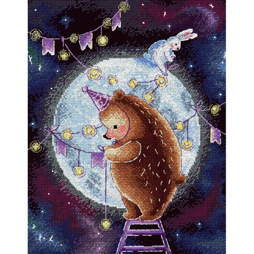 In The Moonlight Counted Cross Stitch Kit By MP Studia