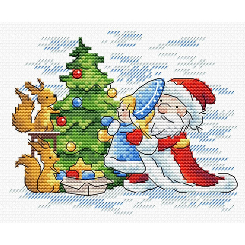 Festive Time Counted Cross Stitch Kit By MP Studia