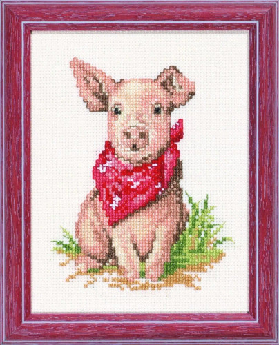 Piglet Cross Stitch Kit by Pako