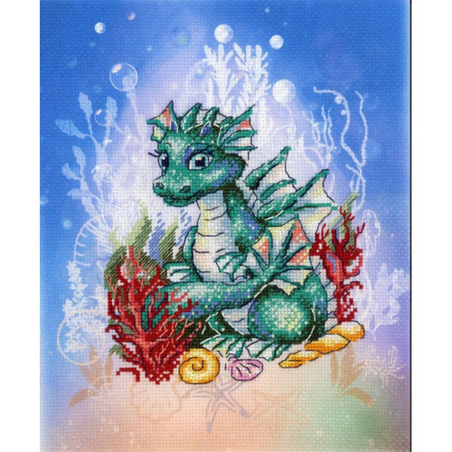 On Guard Of The Sea Counted Cross Stitch Kit on Designer Aida by MP Studia