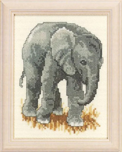 Elephant Cross Stitch Kit by Pako