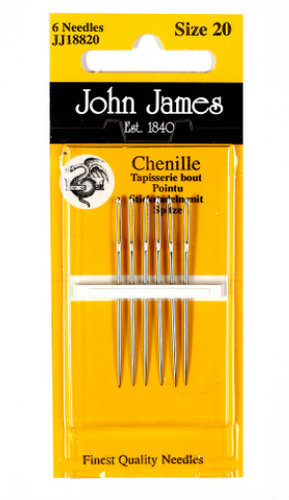 Pack of Chenille Needles. Size 20