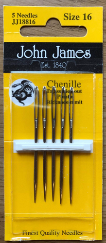 Pack of Chenille Needles. Size 16