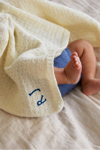 Personalised Baby Blanket Knitting Kit By DMC